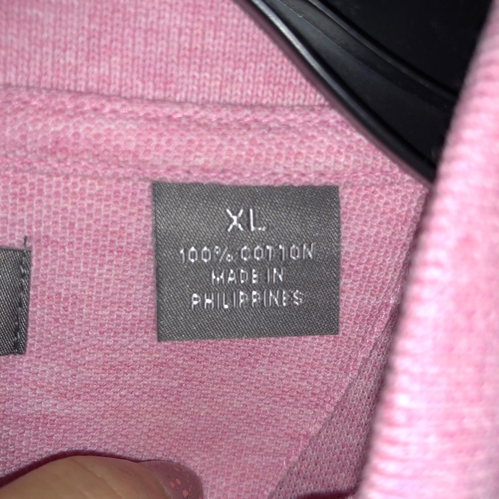 NWT DANIEL CREMIEUX Heather Pink Short Sleeve Polo Shirt - Picture 5 of 8